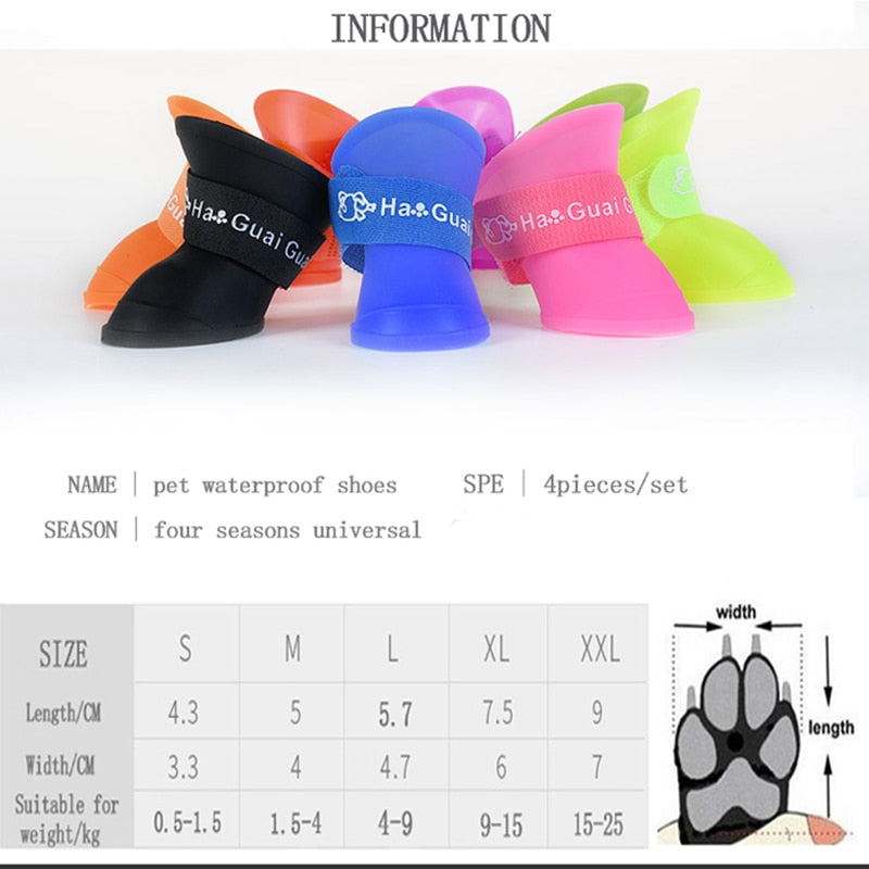 Fun Neon Pet Rainboots