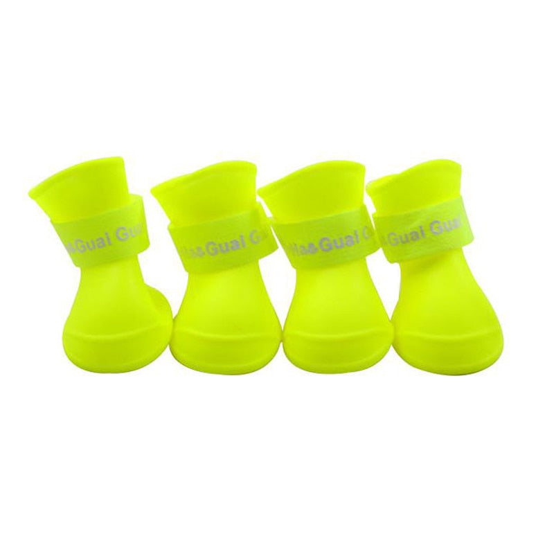 Fun Neon Pet Rainboots