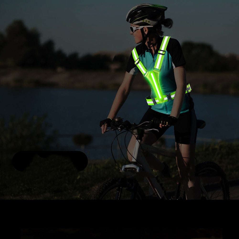 Fun LED Reflective Vest with Adjustable Straps for Children and Adults