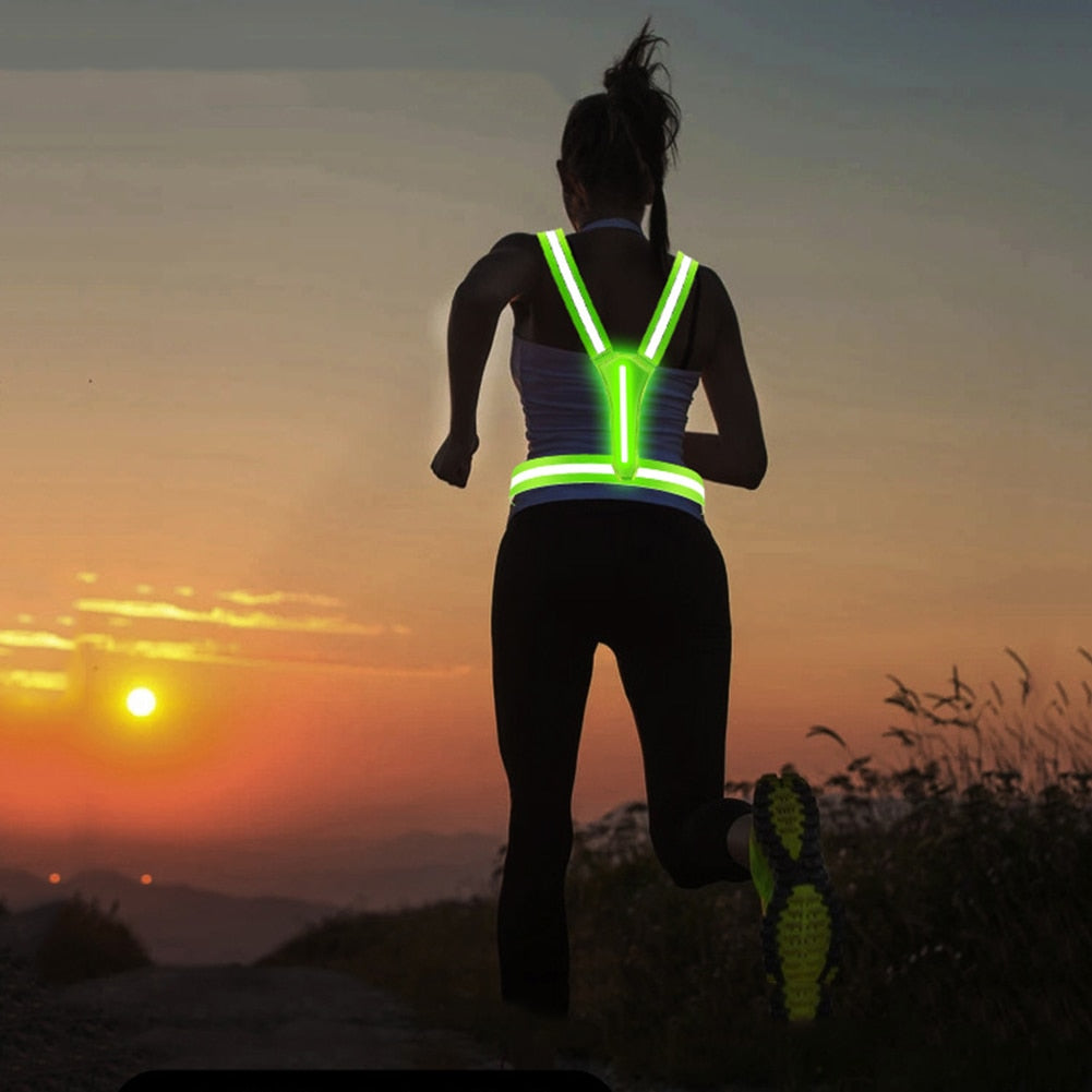 Fun LED Reflective Vest with Adjustable Straps for Children and Adults