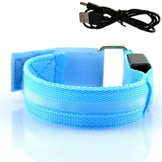 Fun LED Flashing Wristband USB Rechargeable