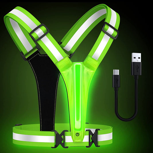 Fun LED Reflective Vest with Adjustable Straps for Children and Adults