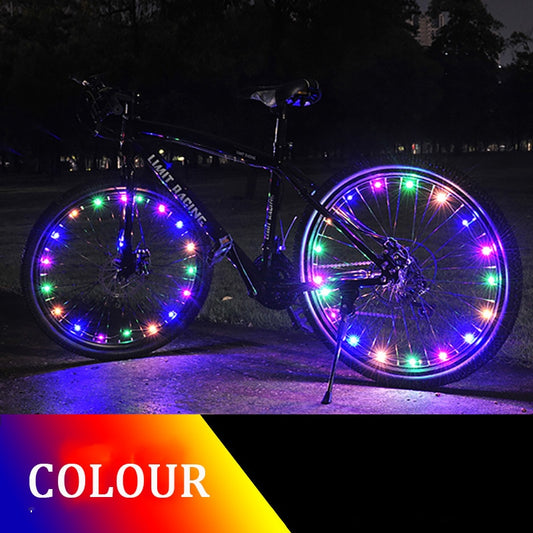 2022 NEW Colorful Rainproof LED Bicycle Wheel Lights (single wheel set)