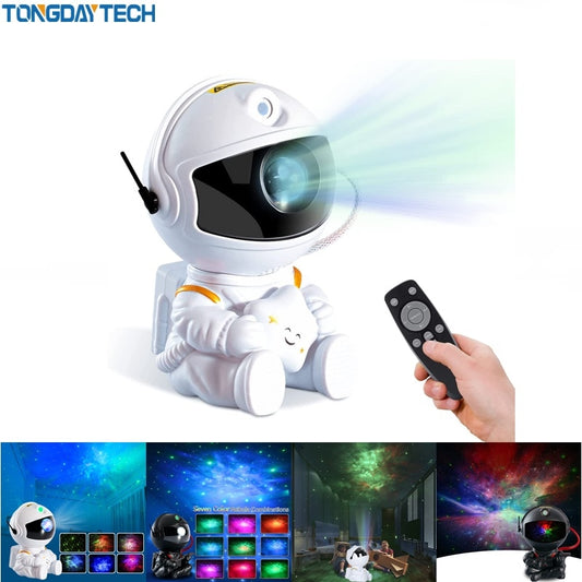 Astronaut Galaxy Star Projector LED Night Light